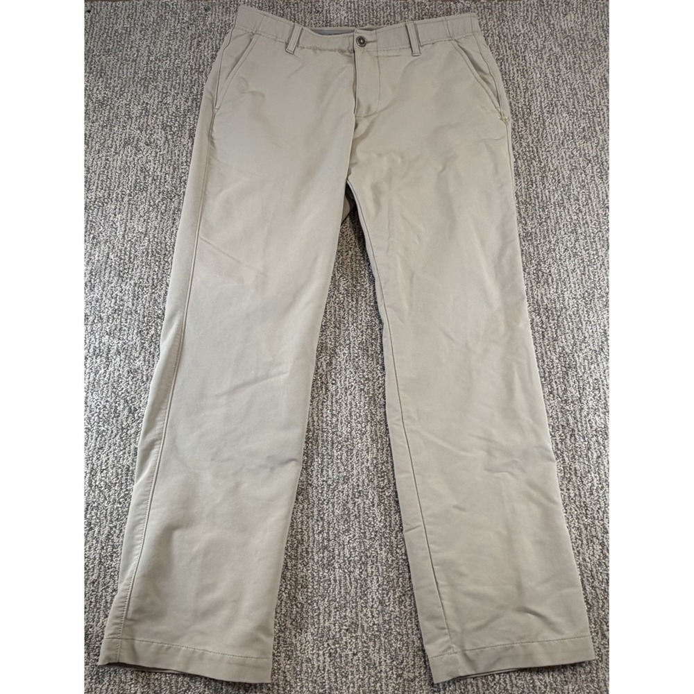 Under Armour Pants Mens 34x32* Beige Performance Golf Athleisure Lightweight